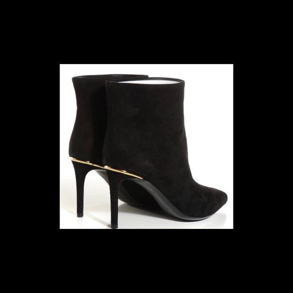 LOUIS VUITTON Suede Eyeline Ankle Boots 37 Black - Picture 4 of 6